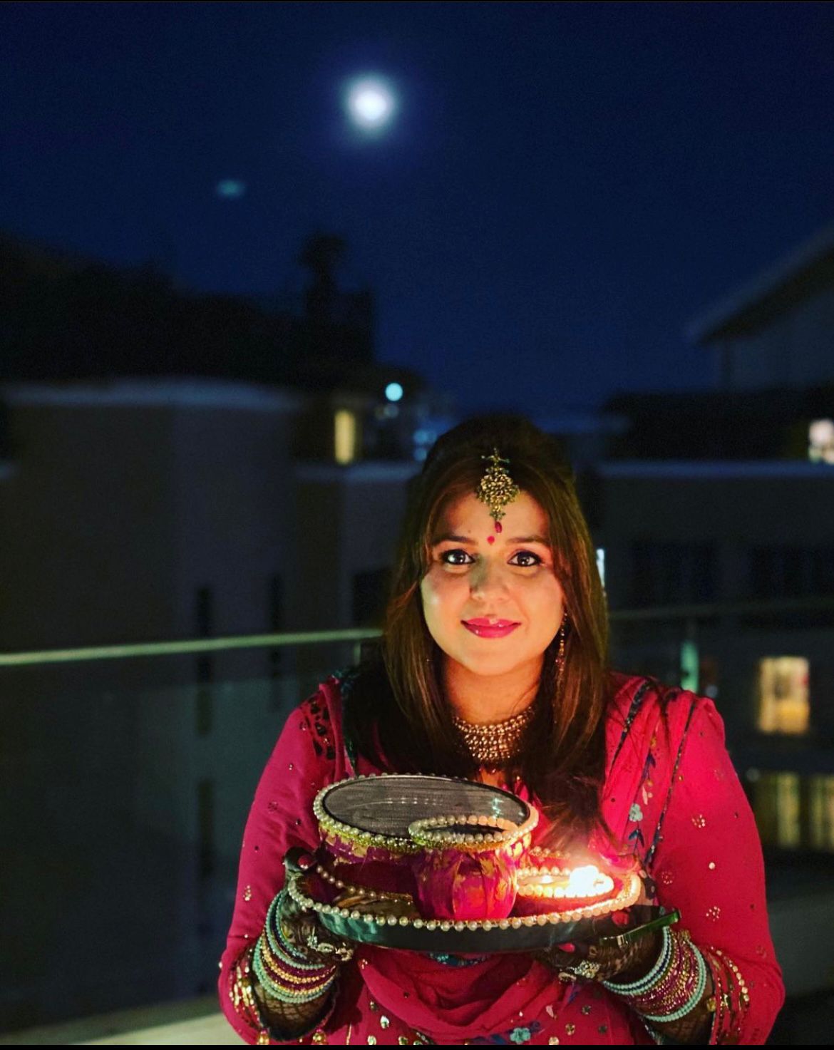 kapil sharma and his wife's karwa chauth celebration